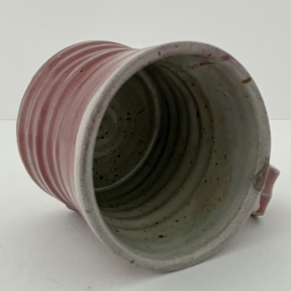 Red Artisan Studio Pottery Coffee Mug / Tea Cup, handmade 8 Oz - Picture 11 of 17